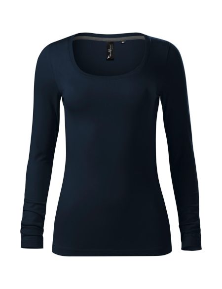Women's fitted long-sleeved T-shirt Malfini Brave 156 white