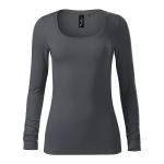 Women's fitted long-sleeved T-shirt Malfini Brave 156 white