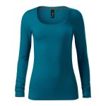 Women's fitted long-sleeved T-shirt Malfini Brave 156 white
