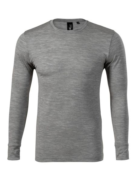 Herren Langarm-Merino-T-Shirt Malfini Merino Rise LS 159 schwarz