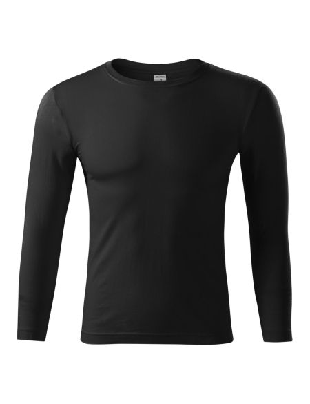 Unisex Langarm-T-Shirt Malfini Progress LS P75 weiß