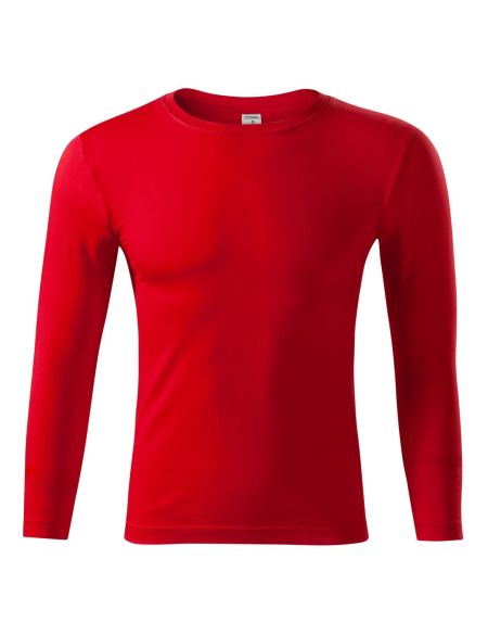 Unisex Langarm-T-Shirt Malfini Progress LS P75 weiß