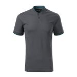 Men's bomber style polo shirt Malfini Diamond 273 white