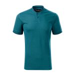 Men's bomber style polo shirt Malfini Diamond 273 white