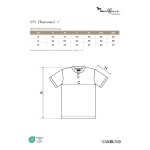 Herren-Poloshirt im Bomberstil Malfini Diamond 273 weiß