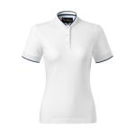 Damen-Poloshirt im Bomber-Stil Malfini Diamond 274 weiß