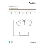 Damen-Poloshirt im Bomber-Stil Malfini Diamond 274 weiß