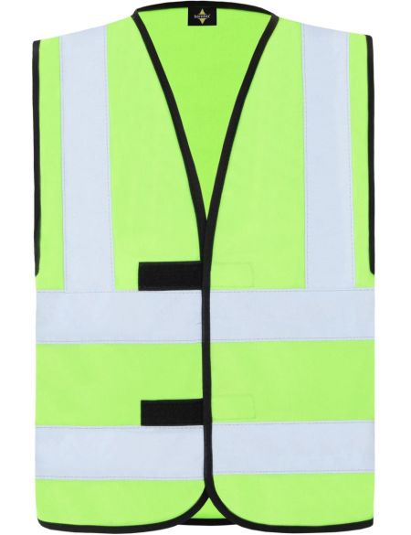 Weste mit vier Reflektorstreifen Korntex KXVR Hannover schwarz