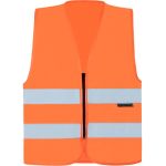 Safety vest with zipper Korntex RX217 Cologne neon green