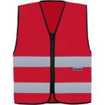 Safety vest with zipper Korntex RX217 Cologne neon green