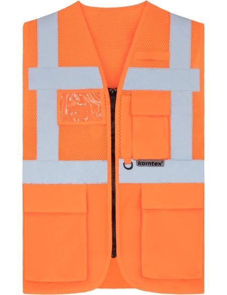 Multifunctional Hi-Vis vest Korntex KXEXQ Athens yellow