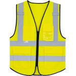 Korntex KXPMF Munich hi vis yellow multifunctional vest