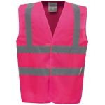 Vesta bezpečnostní Hi-Vis Yoko HVW100 pink