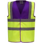 Vesta bezpečnostní Hi-Vis Yoko HVW100 purple/hi vis yellow