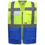 Vesta multifunčkní Hi-Vis Yoko HVW801 hi vis yellow/royal blue