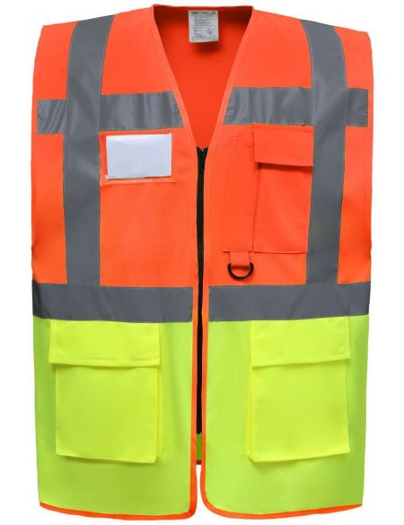 Vest multifunctional Hi-Vis Yoko HVW801 white