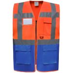 Vesta multifunčkní Hi-Vis Yoko HVW801 hi vis orange/royal blue
