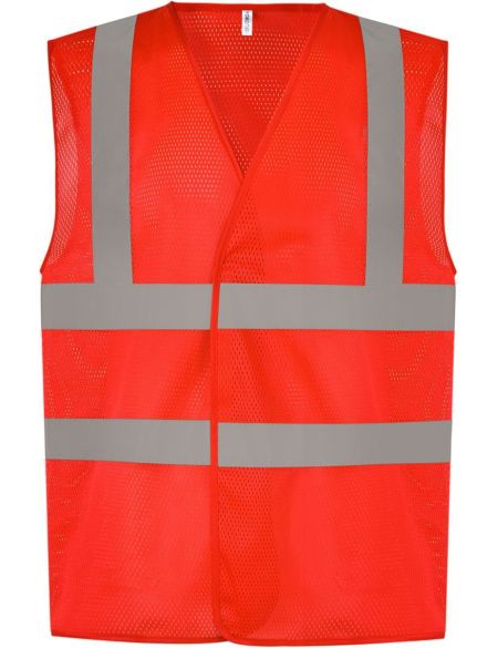 Hi-Vis safety mesh vest Yoko HVW120 white