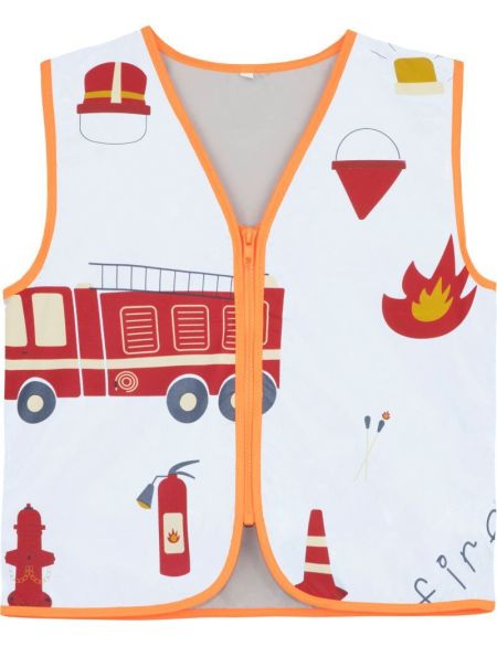 Children's safety vest Korntex ACTION silver/fire department