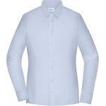 Damen Popeline Slim Fit Hemd mit langen Ärmeln Daiber JN1371 weiß