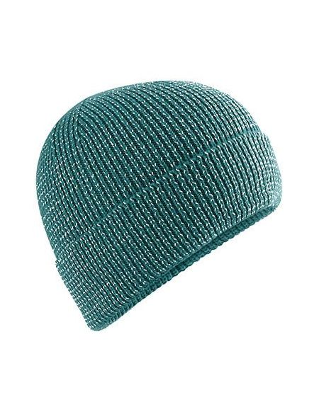 Knitted hat Streetlife Reflective Beechfield B325R white