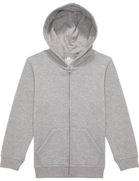 Kinder Sweatshirt mit Kapuze BC ID.334 Zip Hood kids schwarz