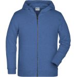 Mikina dětská s kapucí Daiber JN8026K light denim melange