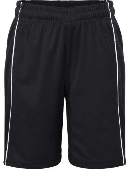 Kinder-Sportteam-Shorts Basic Daiber JN387K weiß/schwarz