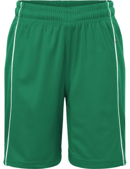 Children's sports team shorts Basic Daiber JN387K white/black