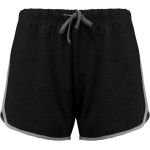 Damen Sportshorts Kariban ProAct PA1021 schwarz/grau meliert