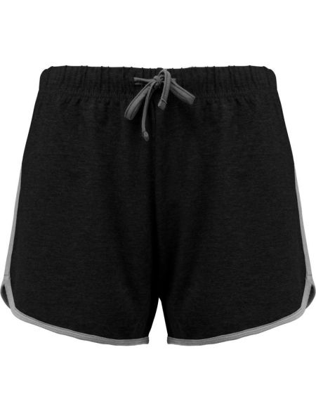 Damen Sportshorts Kariban ProAct PA1021 schwarz/grau meliert