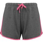 Women's sports shorts Kariban ProAct PA1021 black/grey heather