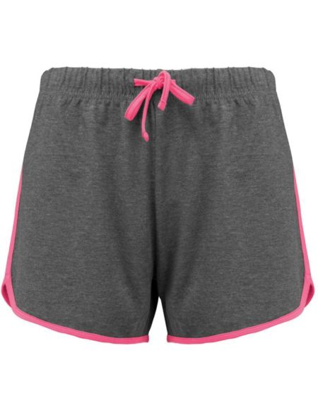 Women's sports shorts Kariban ProAct PA1021 black/grey heather