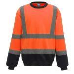 Mikina bezpečnostní prvky Yoko HVJ510 hi vis orange/navy