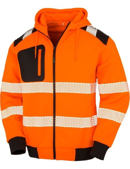 Sicherheitshoodie Result R503X fluoreszierend gelb/schwarz