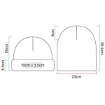 Čepice žebrovaný úplet Beechfield B380 white