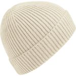 Ribbed knit hat Beechfield B380 white