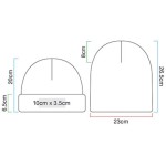 Čepice žebrovaný úplet Beechfield B380 burgundy