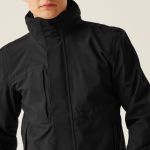Kingsley Regatta Herren-Stretchjacke 3-in-1, schwarz