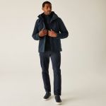 Kingsley Regatta Herren-Stretchjacke 3-in-1, schwarz