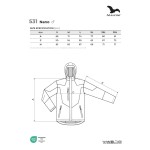 Pánská softshellová bunda Malfini Nano 531 ocelově šedá