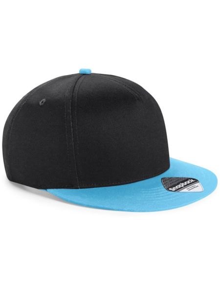 Kšiltovka 5 panelová dětská Snapback Beechfield B615 black/black