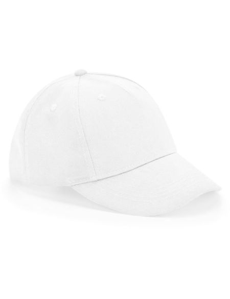 5 panel cap junior Beechfield B63NB white