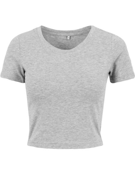 Damen-Crop-Top Build your Brand BY042, weiß