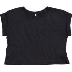 Crop top single jersey Mantis M96 black
