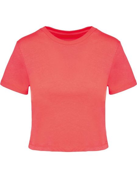 Damen-Crop-Top Kariban PA4022 weiß