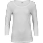 Women's elastic 3/4 sleeve T-shirt Tee Jays TJ460 white