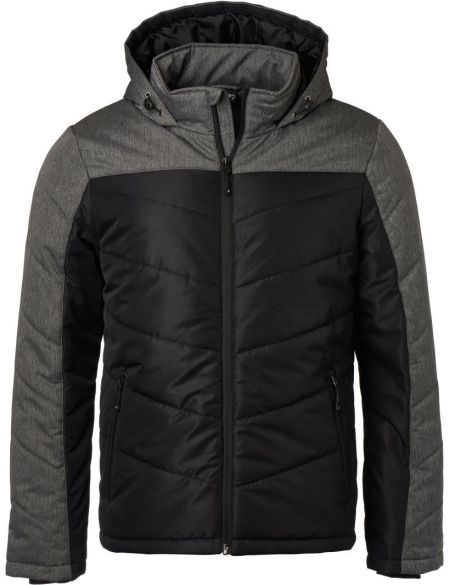 Herren-Winterjacke Daiber JN1134 schwarz/anthrazit meliert