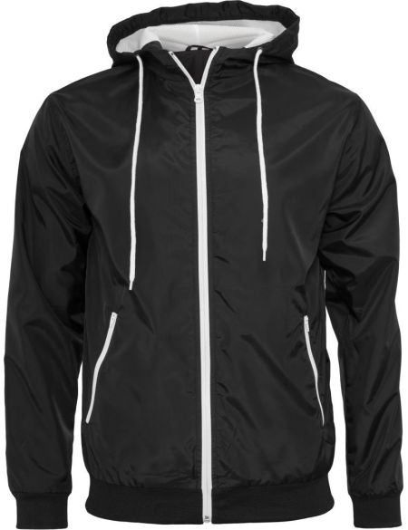 Windbreaker „Build your Brand“ BY016 schwarz/weiß