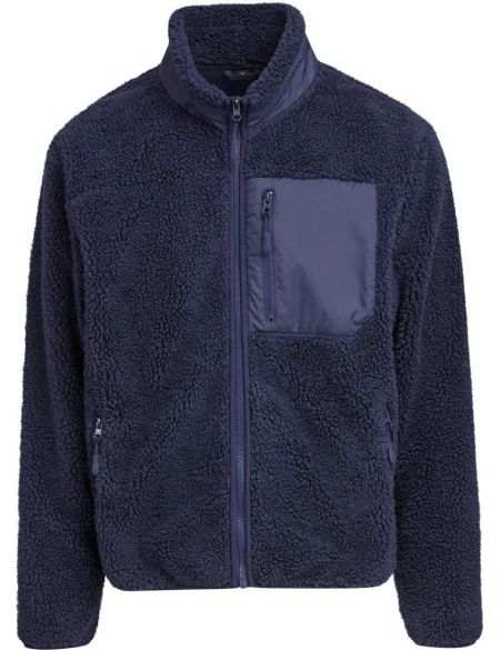 Unisex-Fleece-Sweatshirt mit Sherpa-Fleece, schwarz – Bauen Sie Ihre Marke auf BY406